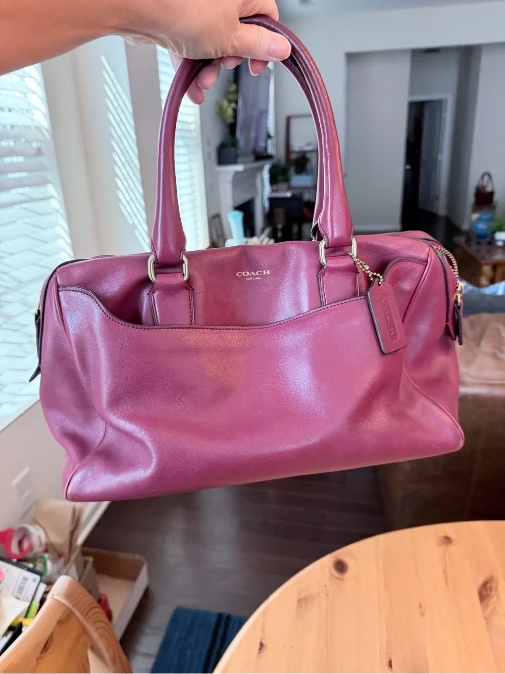 COACH Legacy Haley Leather Satchel 23574